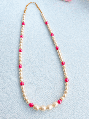 bubblegum-pink-pearl-beaded-chain
