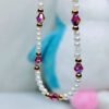 fuchsia-sparkle-petite-pearl-necklace