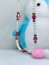 fuchsia-sparkle-petite-pearl-necklace