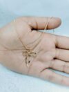 chic-ribbon-bow-gold-pendant-necklace