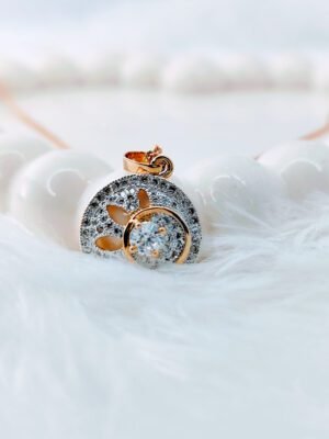 halo-bloom-two-tone-pave-disc-necklace