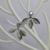 silver-plated-textured-leaf-stud-earrings