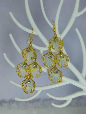 opalescent-petal-cascade-dangle-earrings-gold-tone