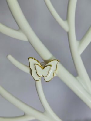 double-layer-white-enamel-butterfly-stud-earrings