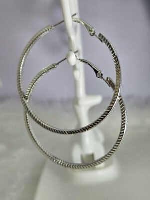 large-textured-silver-tone-hoop-earrings