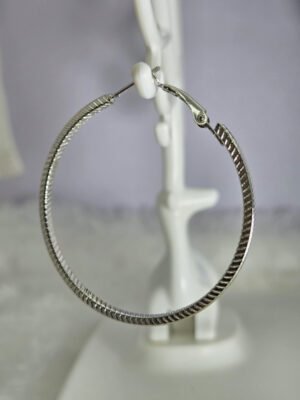 large-textured-silver-tone-hoop-earrings