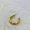 chunky-dome-gold-plated-hoop-earrings