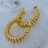 chunky-coiled-spring-gold-tone-hoop-earrings