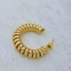 chunky-coiled-spring-gold-tone-hoop-earrings