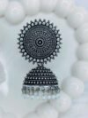 ethnic-oxidized-silver-jhumka-earrings-pearl-drops