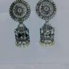 antique-oxidized-silver-cage-jhumka-earrings