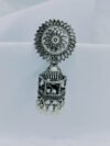 antique-oxidized-silver-cage-jhumka-earrings