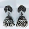 traditional-oxidized-peacock-jhumka-earrings-ghungroo-drops