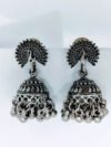 traditional-oxidized-peacock-jhumka-earrings-ghungroo-drops