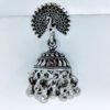 traditional-oxidized-peacock-jhumka-earrings-ghungroo-drops