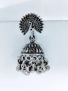 traditional-oxidized-peacock-jhumka-earrings-ghungroo-drops
