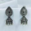 antique-oxidized-teardrop-jhumka-earrings-pearl-drops