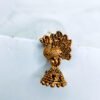antique-gold-tone-peacock-jhumka-stud-earrings
