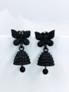 matte-black-butterfly-stud-jhumka-earrings