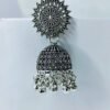 classic-oxidized-silver-jhumka-earrings-ghungroo