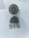 classic-oxidized-silver-jhumka-earrings-ghungroo