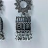 unique-oxidized-silver-house-hut-jhumka-earrings