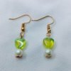 chartreuse-heart-pearl-drop-earrings