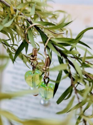 chartreuse-heart-pearl-drop-earrings