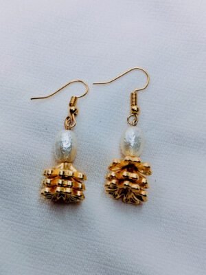 baroque-pearl-gold-pine-cone-drop-earrings